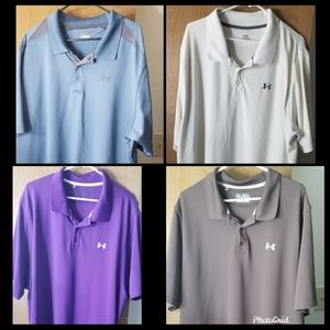 Lot of 4 Under Armour 3XL collared shirts